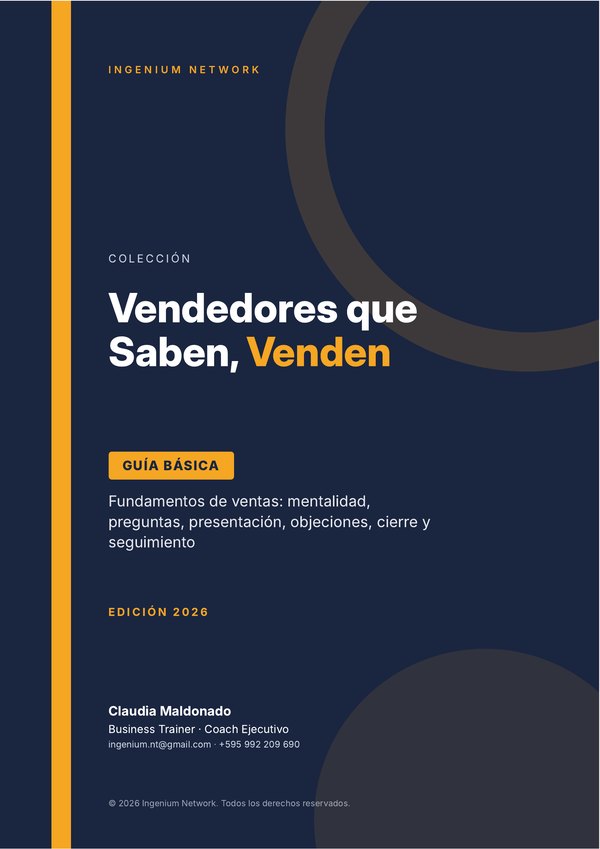 Portada de Vendedores que Saben, Venden · Guía Básica