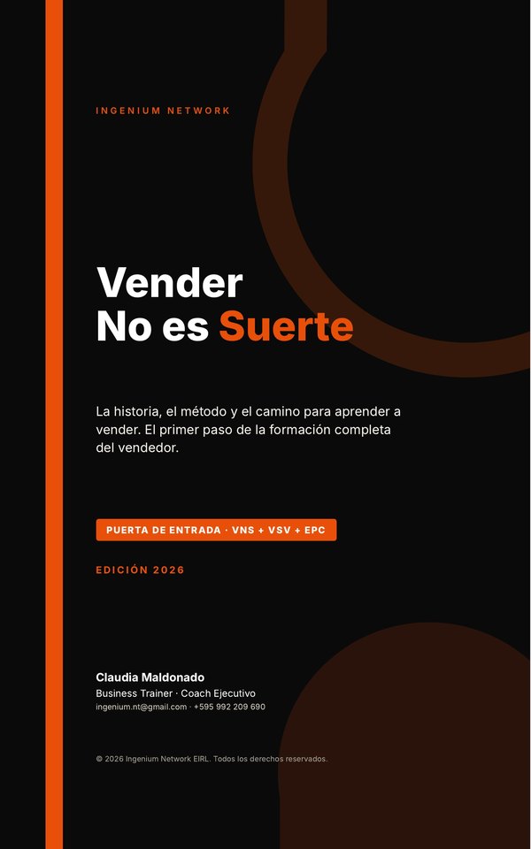 Portada de Vender No es Suerte
